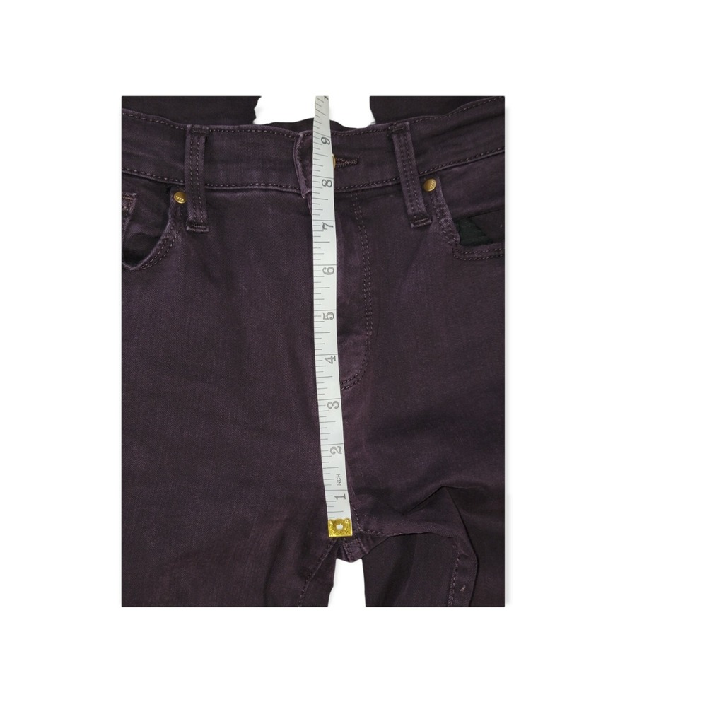 GAP 1969 True Skinny Jeans Womens 27R Deep Plum Wash Zipper Ankle Detail - Picture 5 of 6